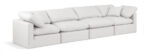Indulge 140" Vegan Leather Upholstered 4pc. Modular Sofa - Image 3
