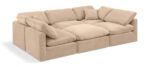 Indulge 105" Velvet Upholstered 6pc. Modular Sectional - Image 4