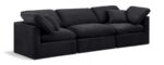 Indulge 105" Velvet Upholstered 3pc. Modular Sofa