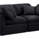 Indulge 70" Velvet Upholstered 2pc. Modular Loveseat