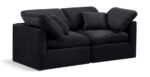 Indulge 70" Velvet Upholstered 2pc. Modular Loveseat