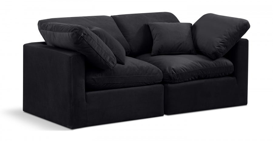 36640.jpg Indulge 70" Velvet Upholstered 2pc. Modular Loveseat - Image 1