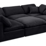 Indulge 105" Velvet Upholstered 6pc. Modular Sectional