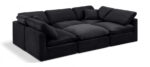 Indulge 105" Velvet Upholstered 6pc. Modular Sectional