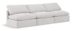 Indulge 105" Velvet Upholstered 3pc. Armless Modular Sofa - Image 5