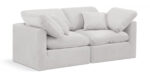 Indulge 70" Velvet Upholstered 2pc. Modular Loveseat - Image 5