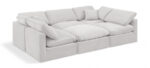 Indulge 105" Velvet Upholstered 6pc. Modular Sectional - Image 5