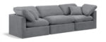 Indulge 105" Velvet Upholstered 3pc. Modular Sofa - Image 2