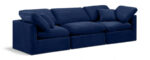 Indulge 105" Velvet Upholstered 3pc. Modular Sofa - Image 3