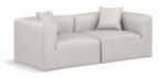 Cube 72" Vegan Leather Upholstered 2pc. Modular Loveseat - Image 6
