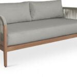 Maui 68" Water Resistant Fabric Upholstered Outdoor Patio Loveseat