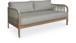 Maui 68" Water Resistant Fabric Upholstered Outdoor Patio Loveseat