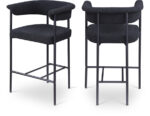 Malin Boucle Fabric Upholstered Counter Stool