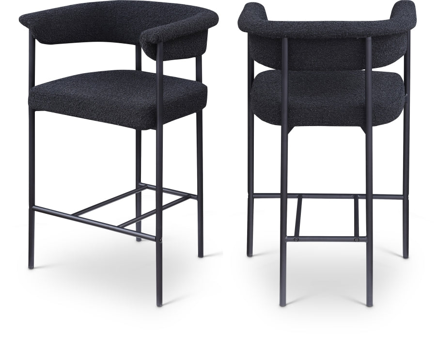 40091_DC.jpg Malin Boucle Fabric Upholstered Counter Stool - Image 1