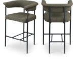 Malin Boucle Fabric Upholstered Counter Stool - Image 5