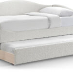 Arlo Boucle Fabric Upholstered Twin Daybed