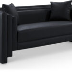 Everett 67" Vegan Leather Upholstered Loveseat