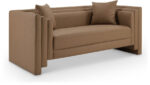 Everett 67" Vegan Leather Upholstered Loveseat - Image 4