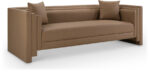 Everett 88.5" Vegan Leather Upholstered Sofa - Image 4