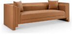 Everett 88.5" Vegan Leather Upholstered Sofa - Image 2