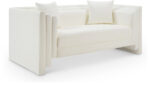 Everett 67" Vegan Leather Upholstered Loveseat - Image 3