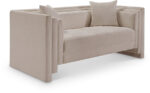 Everett 67" Chenille Fabric Upholstered Loveseat - Image 5