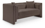 Everett 67" Chenille Fabric Upholstered Loveseat - Image 8
