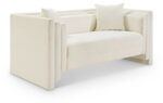 Everett 67" Chenille Fabric Upholstered Loveseat - Image 7