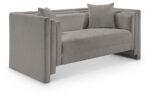 Everett 67" Chenille Fabric Upholstered Loveseat - Image 2