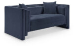 Everett 67" Chenille Fabric Upholstered Loveseat - Image 3