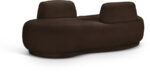 Argyle Teddy Fabric Upholstered Chaise/Loveseat - Image 6