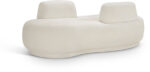 Argyle Teddy Fabric Upholstered Chaise/Loveseat - Image 4