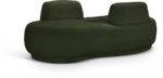 Argyle Teddy Fabric Upholstered Chaise/Loveseat - Image 3