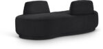 Argyle Chenille Fabric Upholstered Chaise/Loveseat