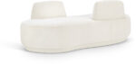 Argyle Chenille Fabric Upholstered Chaise/Loveseat - Image 6