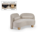 Daphne 64" Chenille Fabric Upholstered Loveseat - Image 2