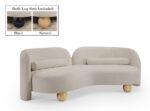 Daphne 89" Chenille Fabric Upholstered Sofa - Image 2