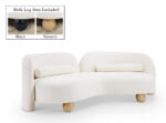Daphne 89" Chenille Fabric Upholstered Sofa - Image 3