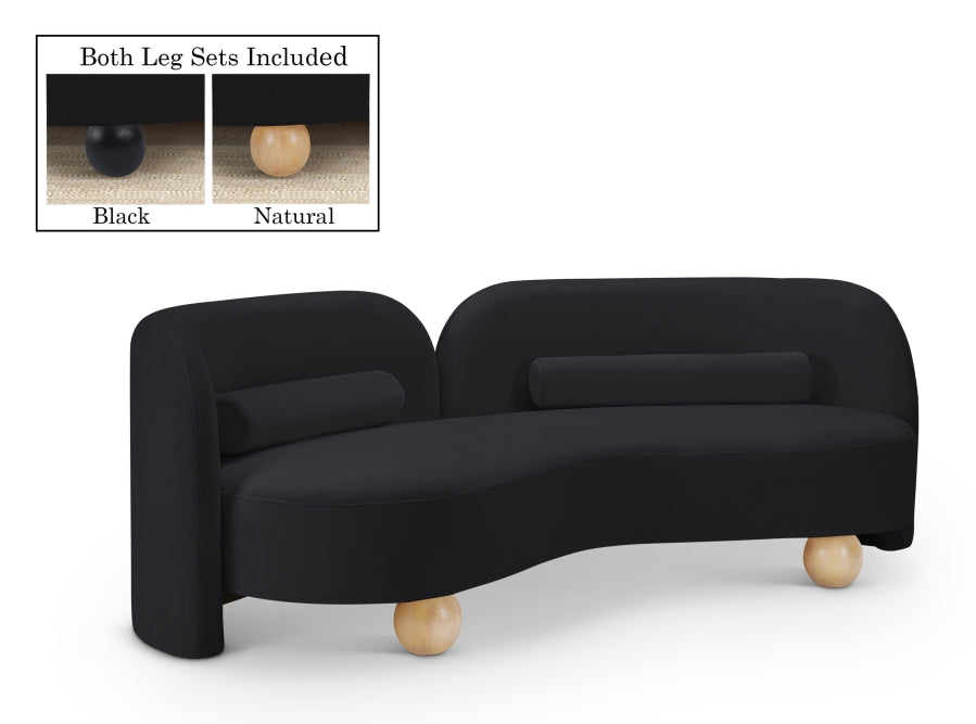 43136.jpg Daphne 89" Velvet Upholstered Sofa - Image 1