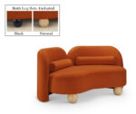 Daphne 64" Velvet Upholstered Loveseat - Image 2