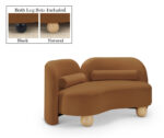 Daphne 64" Velvet Upholstered Loveseat - Image 5