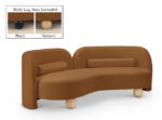 Daphne 89" Velvet Upholstered Sofa - Image 5
