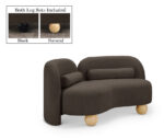 Daphne 64" Boucle Fabric Upholstered Loveseat - Image 3
