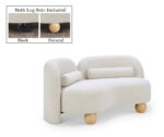 Daphne 64" Boucle Fabric Upholstered Loveseat - Image 2