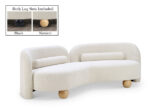 Daphne 89" Boucle Fabric Upholstered Sofa - Image 2