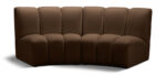 Infinity 83" Velvet Upholstered 2pc. Modular Sectional - Image 9