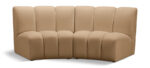Infinity 83" Velvet Upholstered 2pc. Modular Sectional - Image 8