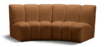 Infinity 83" Velvet Upholstered 2pc. Modular Sectional - Image 10