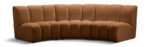 Infinity 119" Velvet Upholstered 3pc. Modular Sectional - Image 10