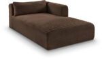 Shaggy Corduroy Performance Fabric Upholstered Chaise - Image 4